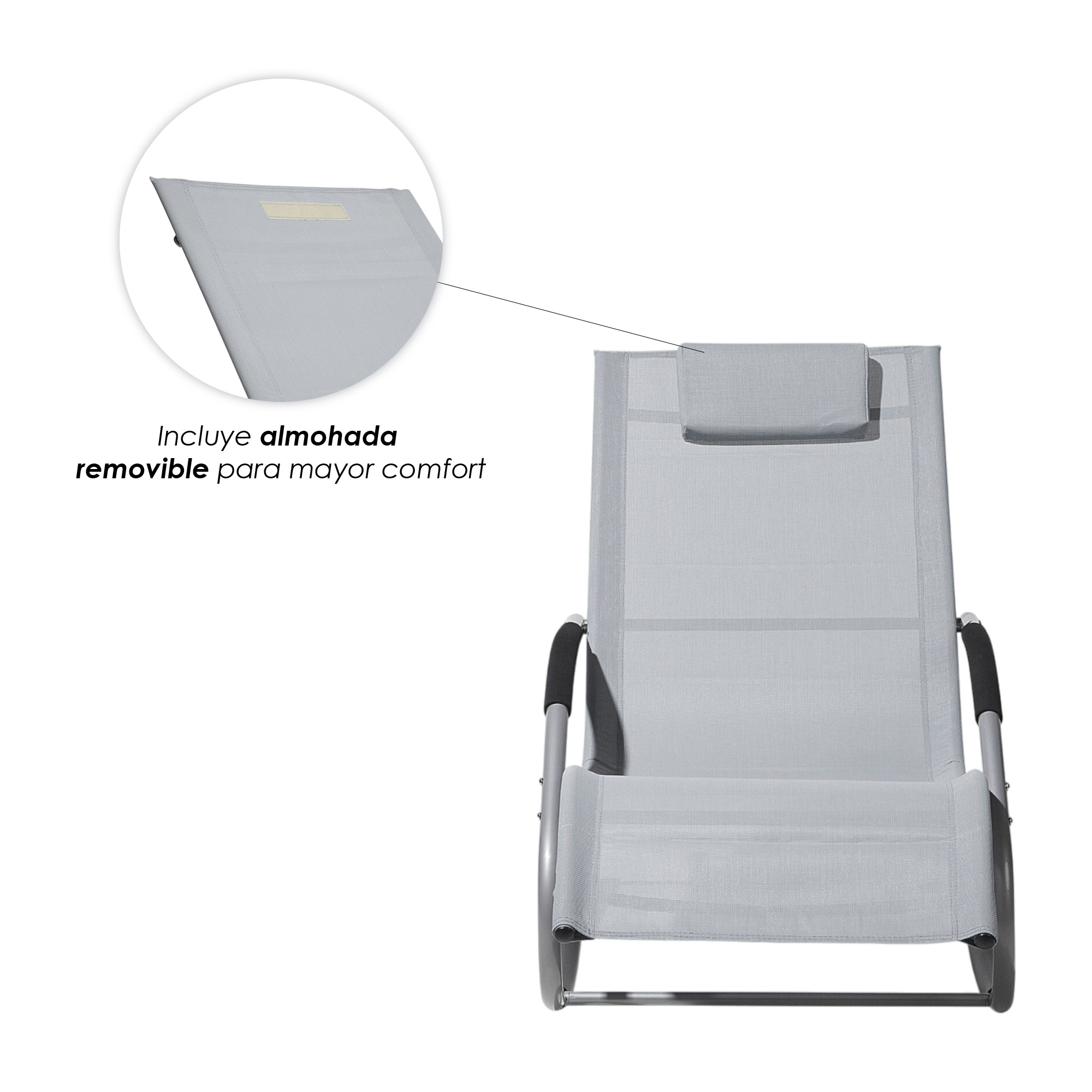 Foto 7 | Camastro Ilios Innova Mecedora de Jardín Reclinable Ergonómico