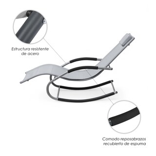 Foto 8 | Camastro Ilios Innova Mecedora de Jardín Reclinable Ergonómico