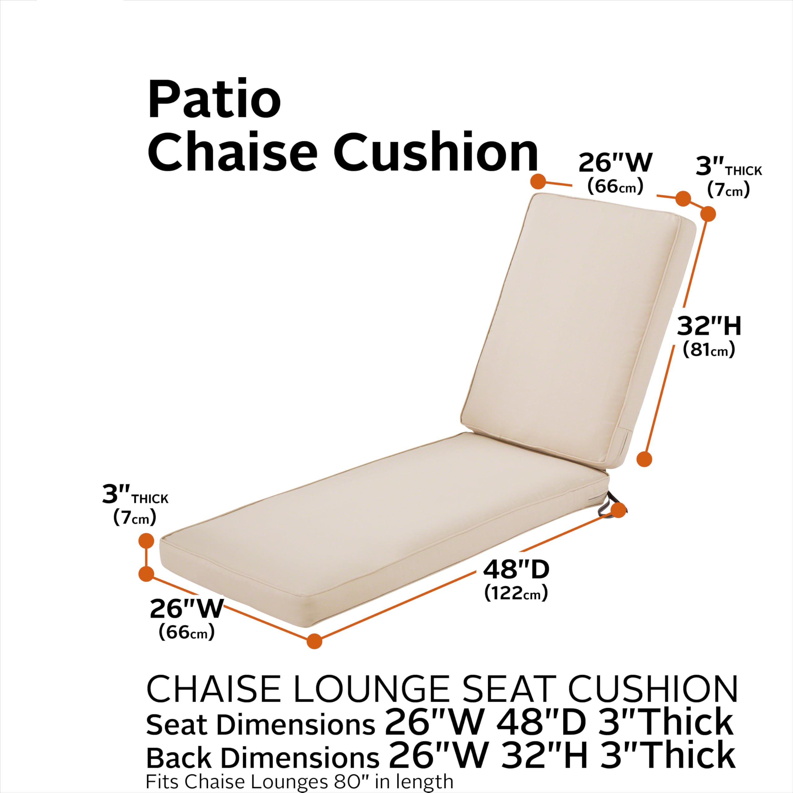 Foto 4 pulgar | Cojín Para Tumbona De Exterior Classic Accessories Montlake - Venta Internacional.