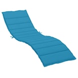 Cojín Para Tumbona Vidaxl, Tela Oxford Azul Para Exteriores/interiores - Venta Internacional.