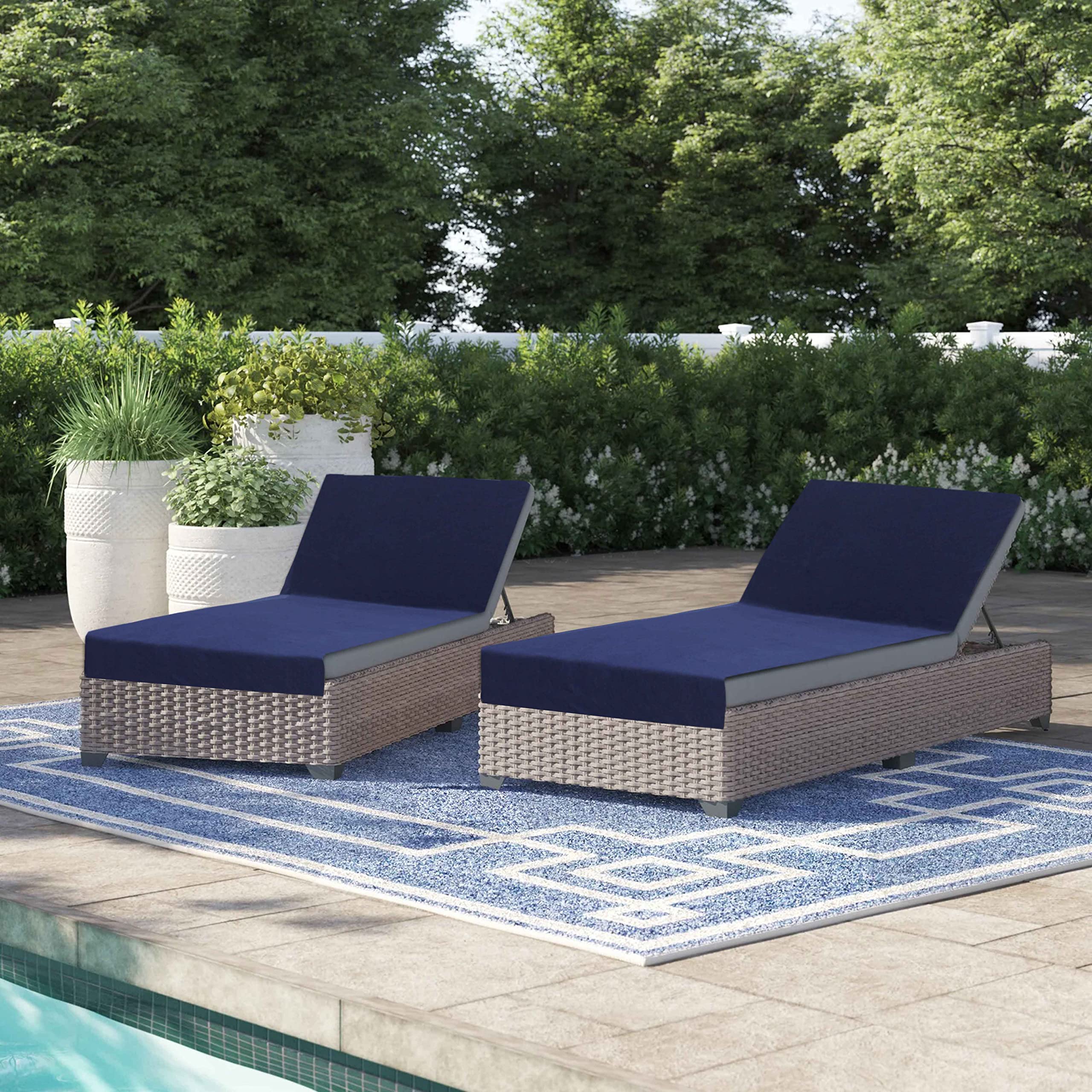 Foto 6 | Funda Para Sillón De Playa Cotton Craft, 100% Algodón, Paquete De 2 - Venta Internacional.