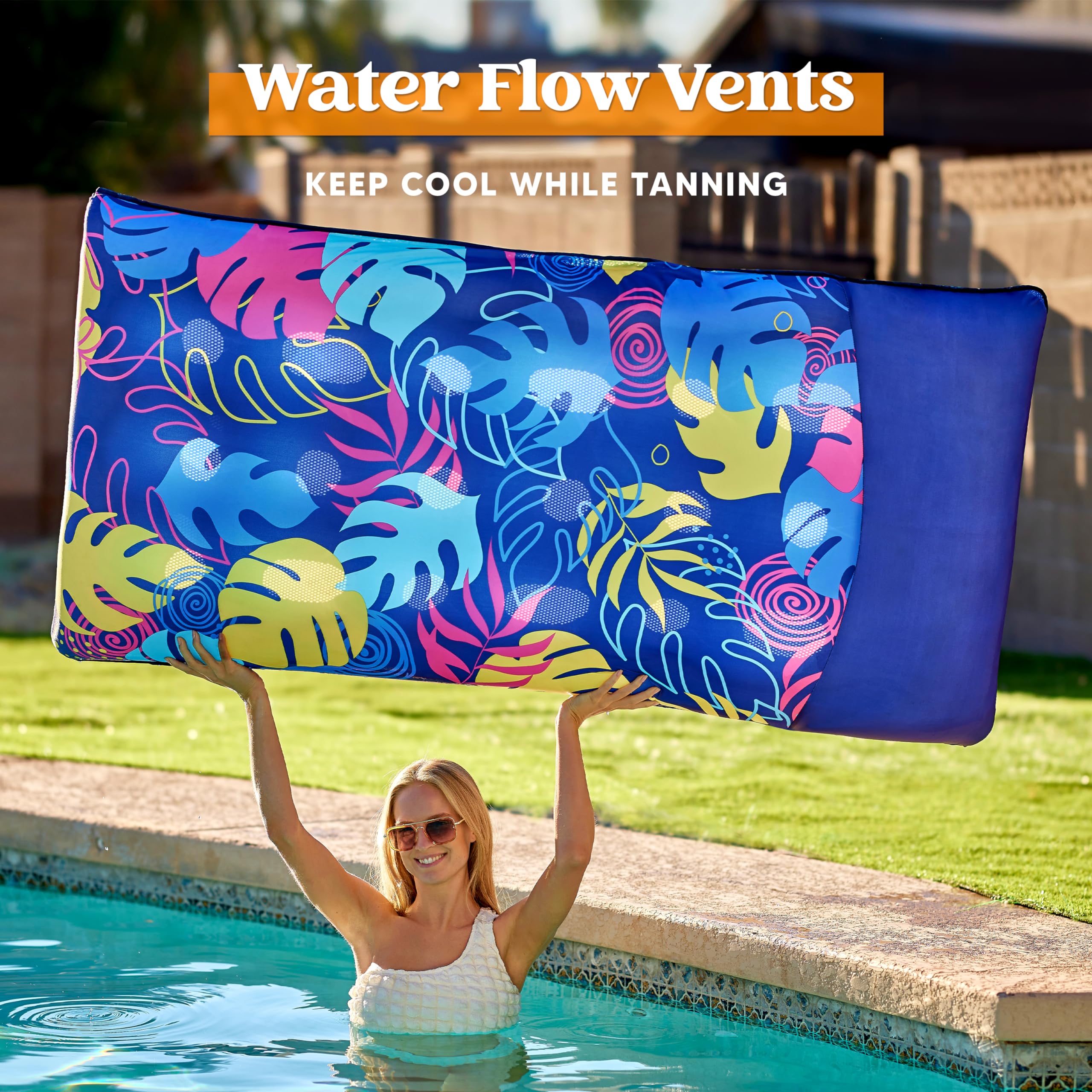 Foto 5 | Flotadores Inflables Para Piscina, Salón, Sloosh Xl, Cubiertos De Tela - Venta Internacional.