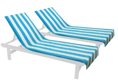 Foto 1 | Funda Para Sillón De Playa Cotton Craft De Gran Tamaño, Color Aguamarina, Paquete De 2 - Venta Internacional.