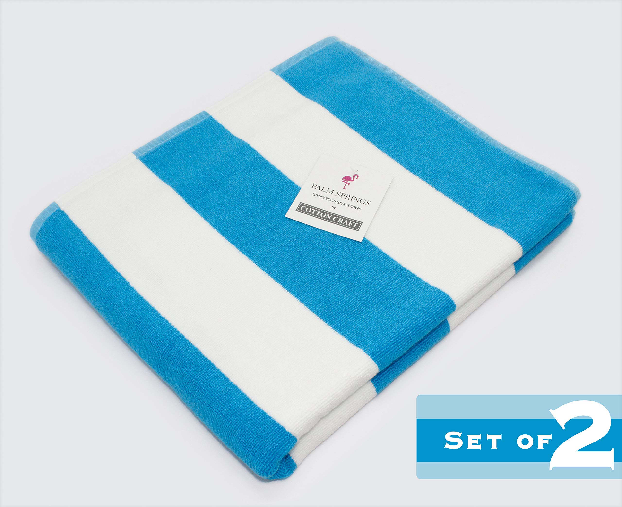 Foto 3 pulgar | Funda Para Sillón De Playa Cotton Craft De Gran Tamaño, Color Aguamarina, Paquete De 2 - Venta Internacional.