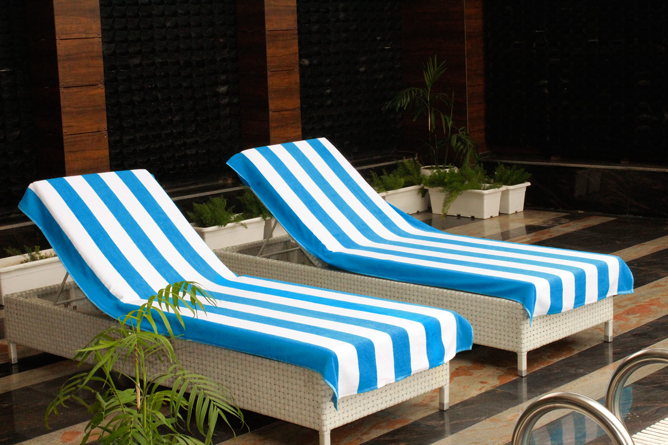 Foto 4 pulgar | Funda Para Sillón De Playa Cotton Craft De Gran Tamaño, Color Aguamarina, Paquete De 2 - Venta Internacional.