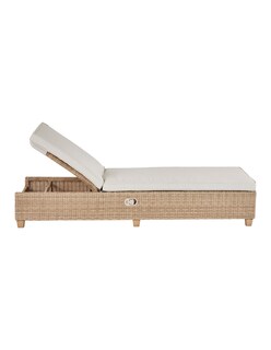 Foto 3 | Naterial Camastro Reclinable Tipo Ratán De Aluminio Con Cojín Apto Para Exterior, Modelo Medena
