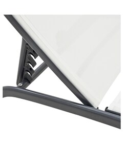 Foto 5 | Naterial Camastro Reclinable De Textileno Y Acero Con Ruedas, Modelo Rivera