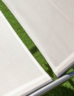 Foto 6 | Naterial Camastro Reclinable De Textileno Y Acero Con Ruedas, Modelo Rivera