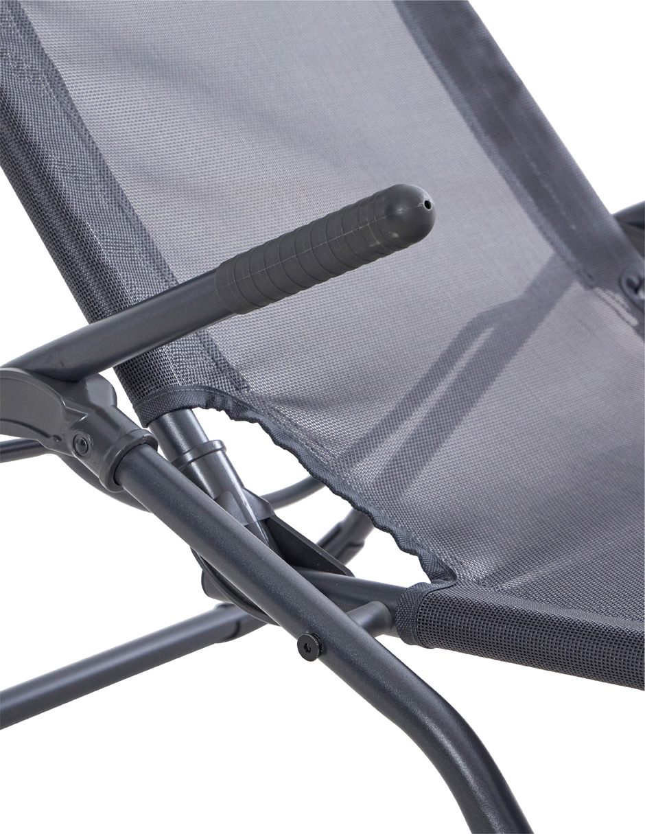 Foto 3 | Naterial Camastro Plegable De Acero Y Textileno 2 Posiciones Reclinable , Modelo Kroma