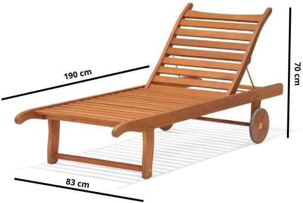 Foto 3 pulgar | Camastro De Madera Phuket Con Ruedas