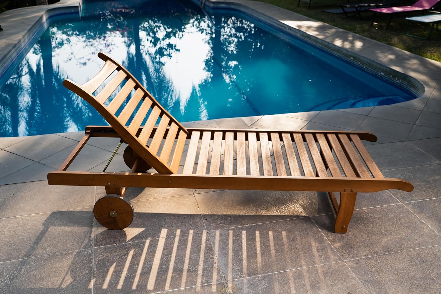 Foto 5 pulgar | Camastro De Madera Phuket Con Ruedas
