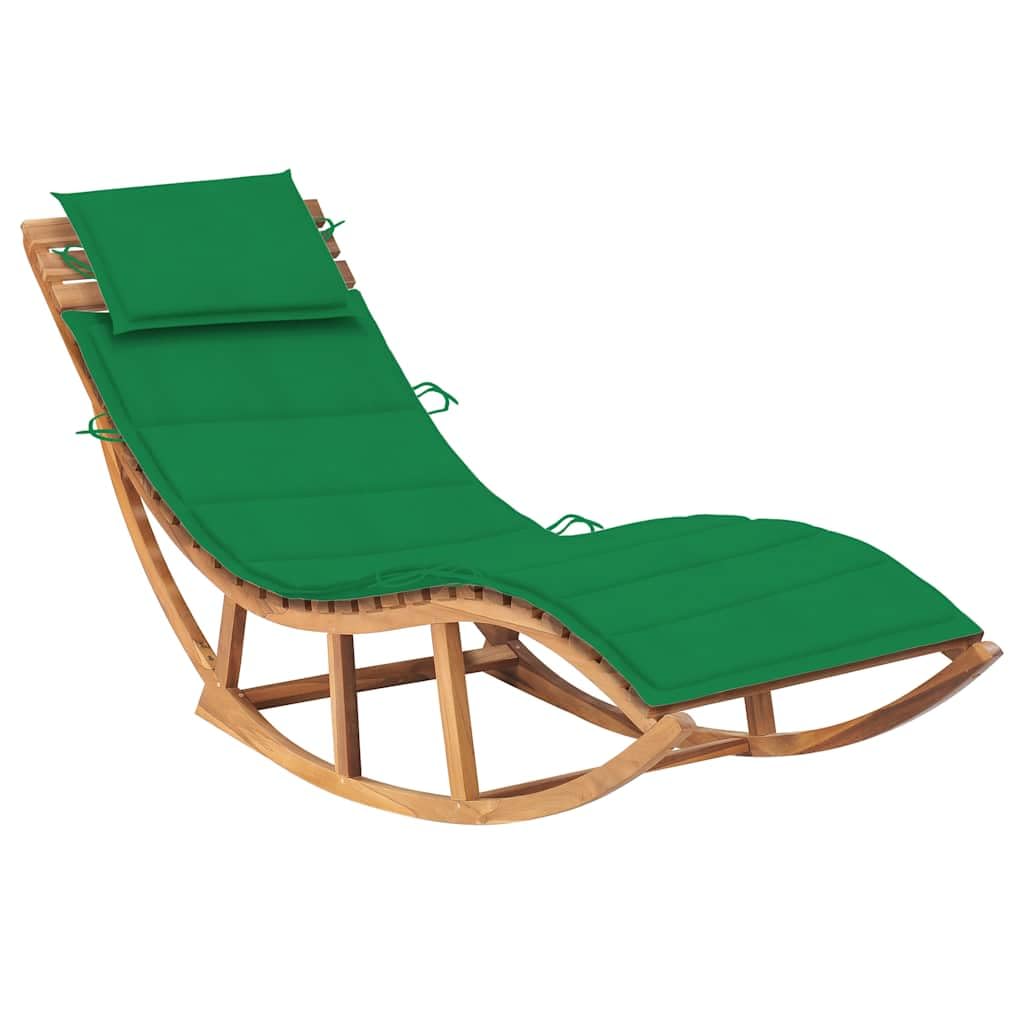Foto 3 pulgar | Tumbona Para Patio Vidaxl  Mecedora  Madera De Teca - Venta Internacional.