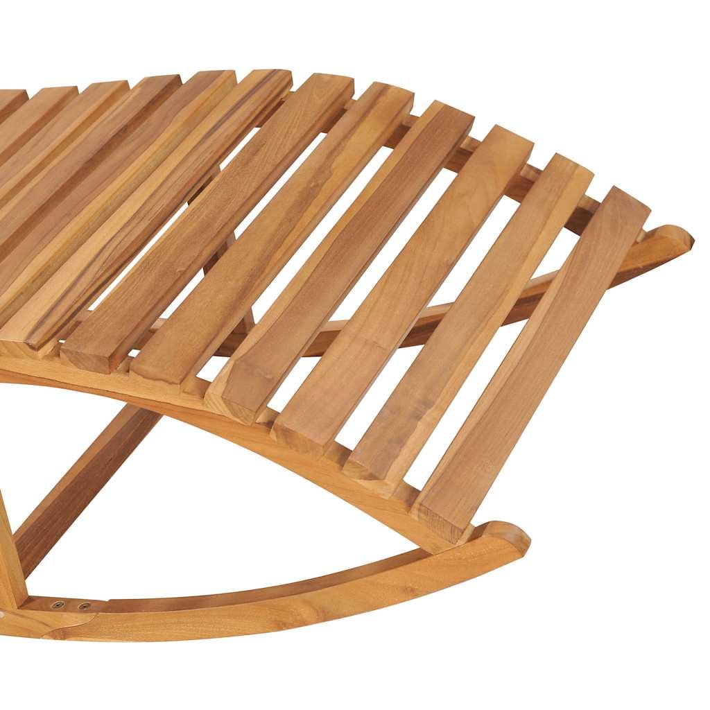 Foto 7 pulgar | Tumbona Para Patio Vidaxl  Mecedora  Madera De Teca - Venta Internacional.