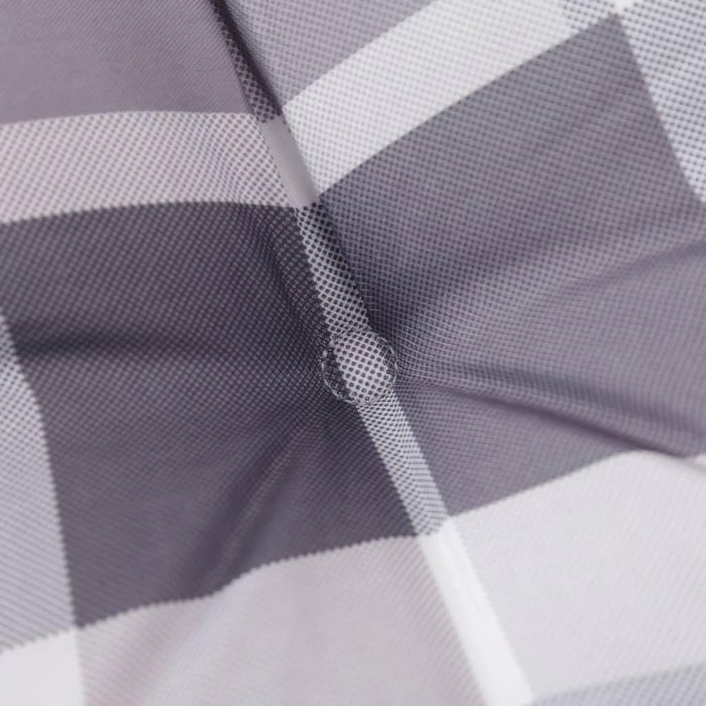 Foto 5 | Cojín Para Tumbona Vidaxl  Cómodo  Estampado De Cuadros Grises - Venta Internacional.