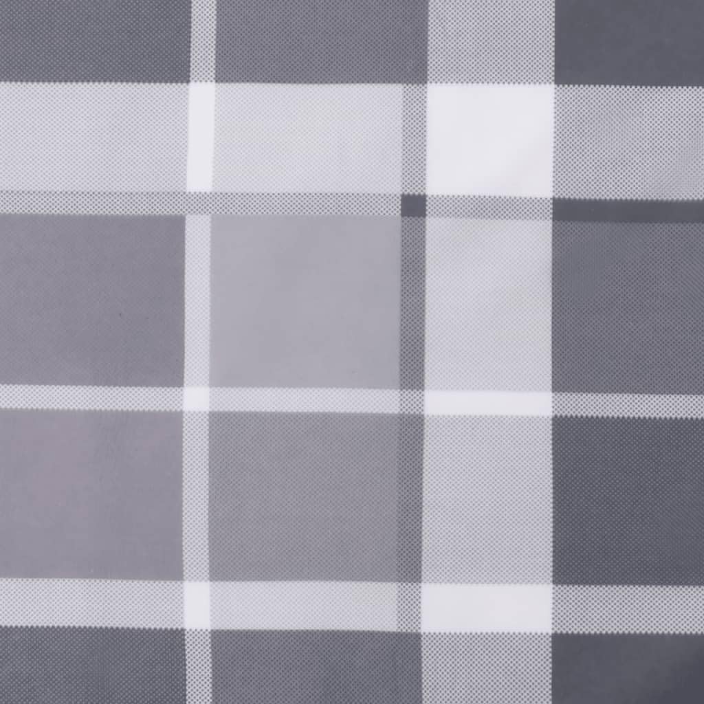 Foto 6 | Cojín Para Tumbona Vidaxl  Cómodo  Estampado De Cuadros Grises - Venta Internacional.