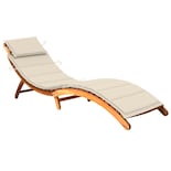 Sillón De Patio Vidaxl Para Exteriores Con Cojín De Acacia - Venta Internacional.