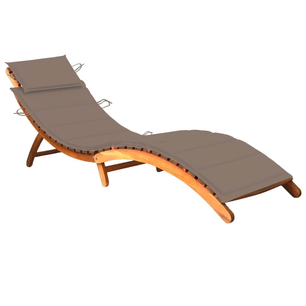 Foto 1 | Sillón De Patio Vidaxl Para Exteriores Con Cojín De Acacia - Venta Internacional.