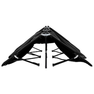 Foto 5 | Tumbona Vidaxl Plegable Para Dos Personas Con Estructura De Acero Negro - Venta Internacional.