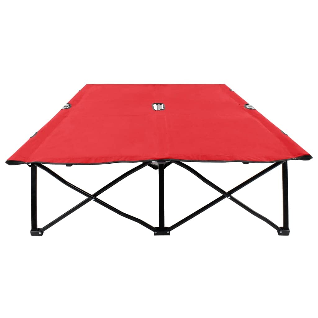 Foto 5 pulgar | Tumbona Plegable Vidaxl De Acero Rojo Con Capacidad Para 2 Personas - Venta Internacional.