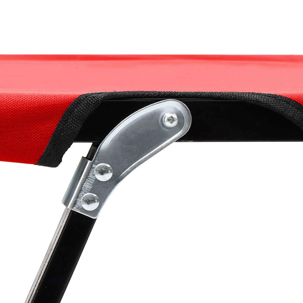 Foto 8 pulgar | Tumbona Plegable Vidaxl De Acero Rojo Con Capacidad Para 2 Personas - Venta Internacional.