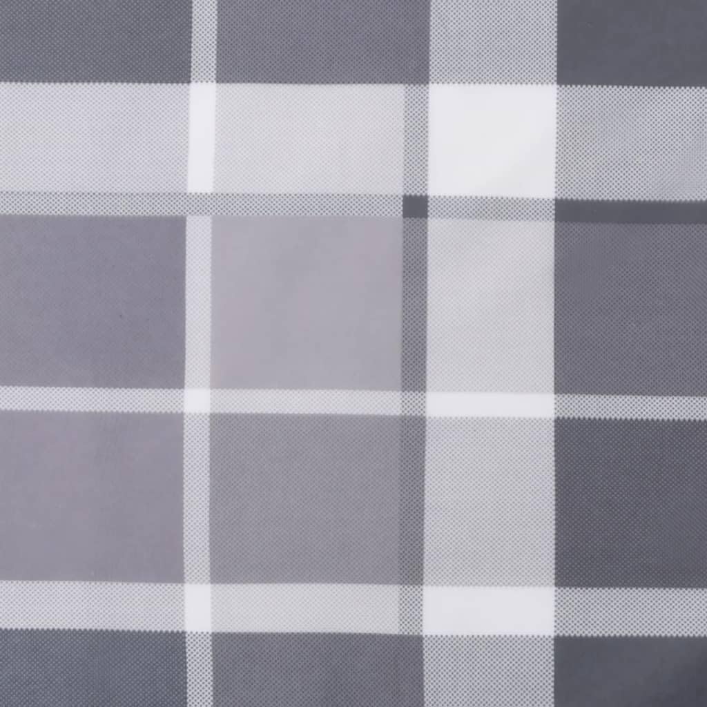 Foto 6 | Cojín Para Tumbona Vidaxl  Estampado De Cuadros Grises  200 X 50 X 3 Cm - Venta Internacional.
