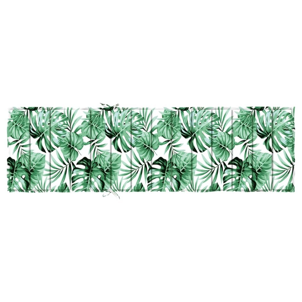 Foto 6 pulgar | Cojín para Camastro VidaXL Tela Oxford con Estampado de Hojas Verde - Venta Internacional