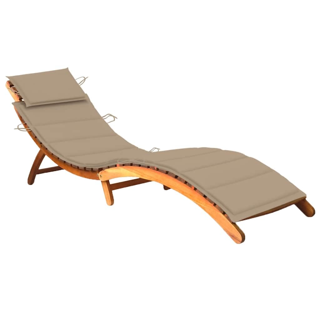 Foto 1 | Camastro Plegable VidaXL de Madera de Acacia - Venta Internacional