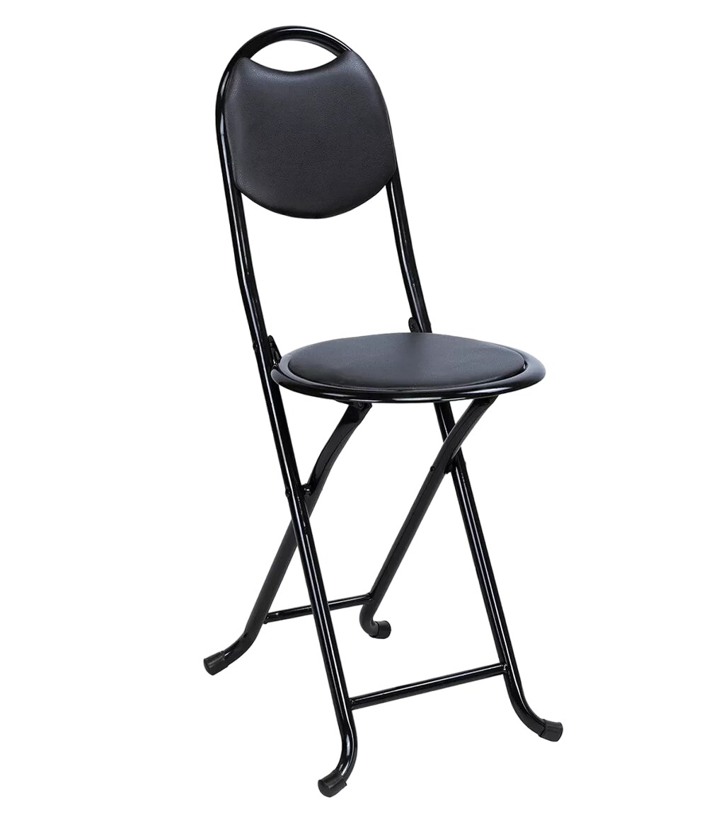 Silla SelectShop Negra Metálica Tipo Bastón Plegable Portátil $729