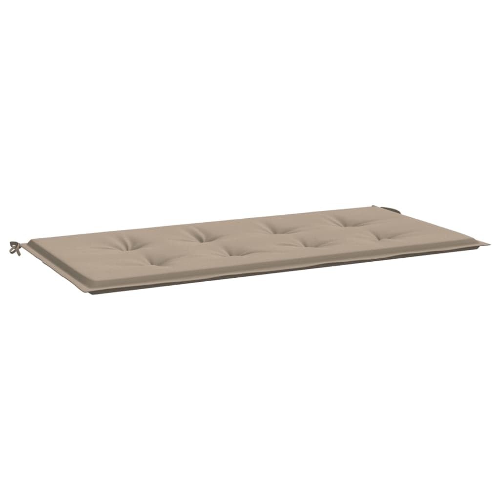Cojín Para Banco De Jardín Vidaxl, Color Topo, 120 X 50 X 3 Cm, Tela Oxford - Venta Internacional.