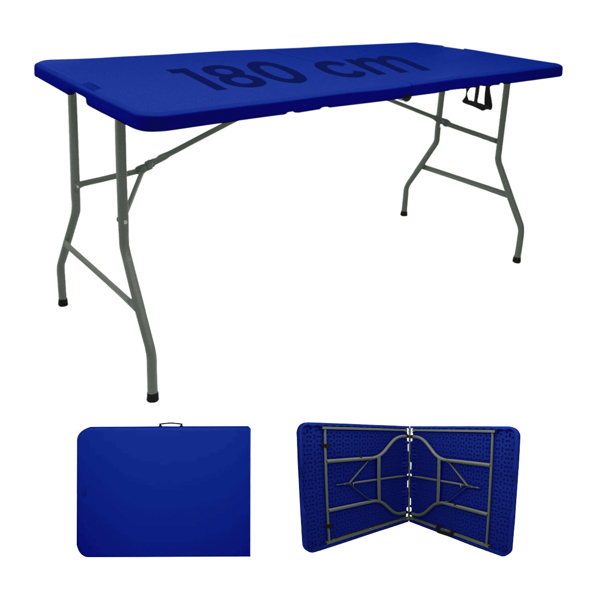 Mesa Linium Plegable Portátil Tipo Portafolio 1.80 M Azul $998