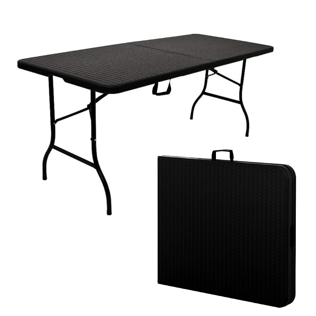 Mesa Plegable Portafolio 180cm Estilo Rattan $1,350