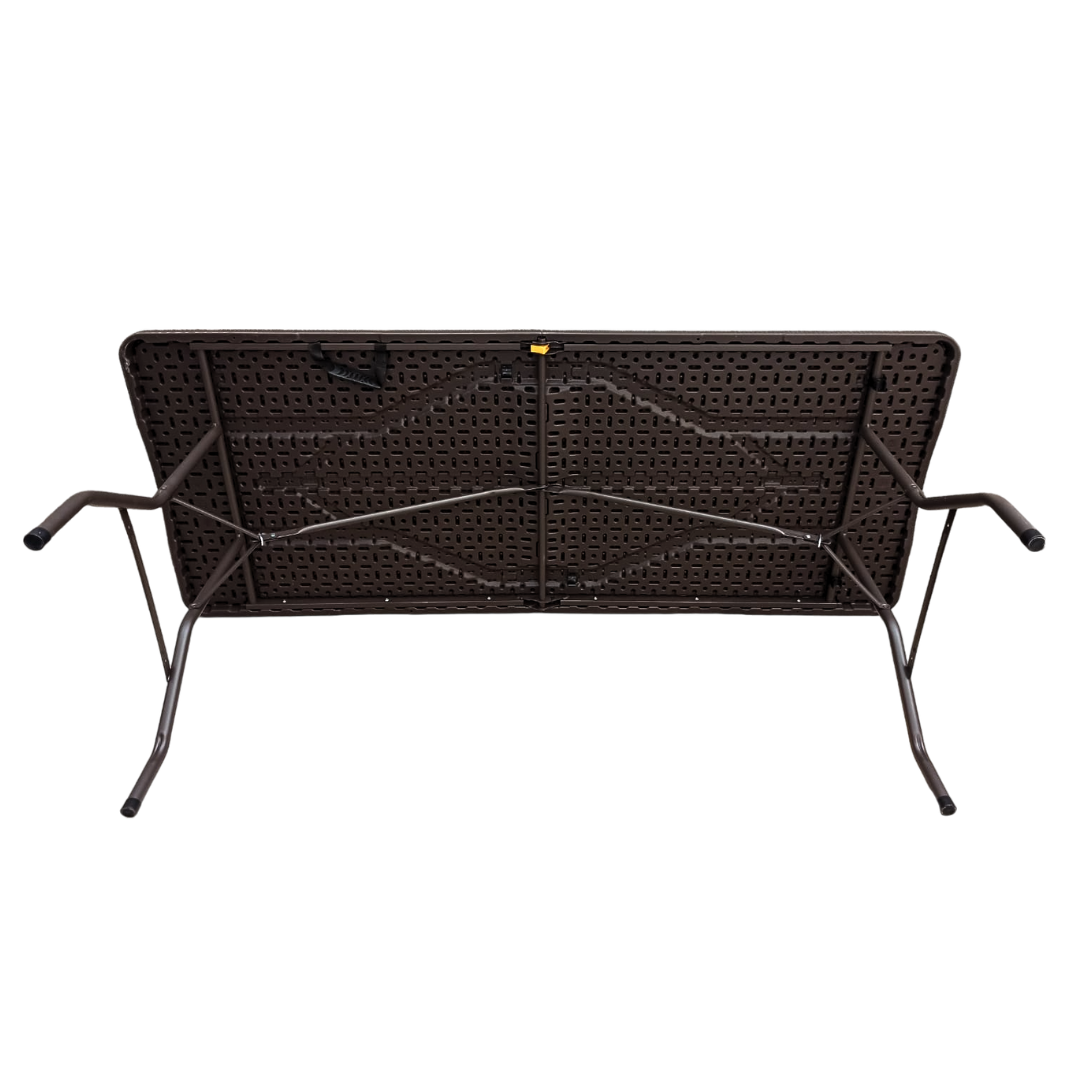 Foto 6 | Mesa Plegable Portafolio 180cm Estilo Rattan Café