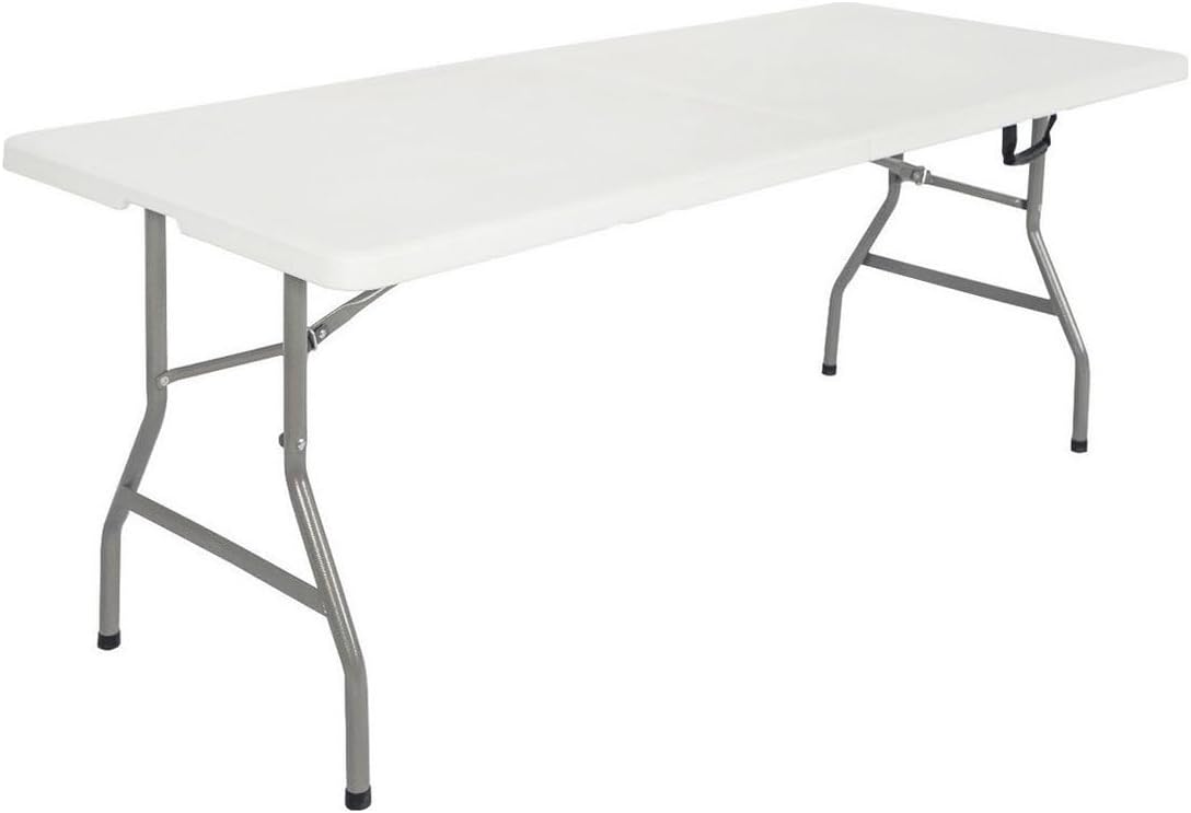 Mesa Plegable Practiksa Plástica Blanca 180 X74 cm