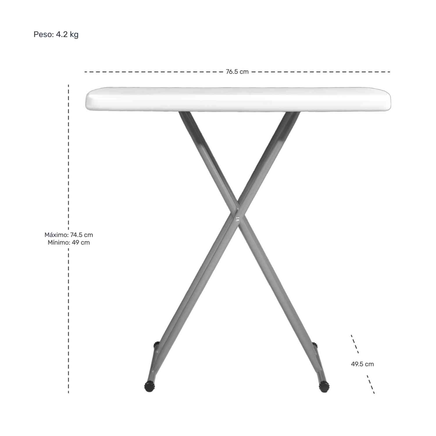 Foto 7 pulgar | Mesa Plegable De Servicio Exterior Resistente 76.5cm