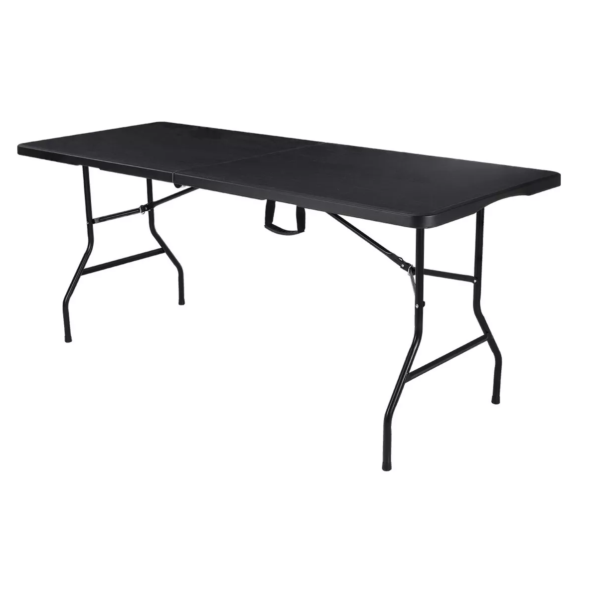 Mesa Plegable de Plástico Tipo Portafolio 1.80 m Portátil Eo Safe Imports Esi-12721 Negro