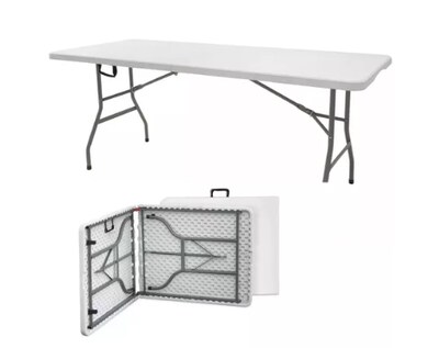 Foto 1 | Mesa Plegable Tecno Blanca Portátil