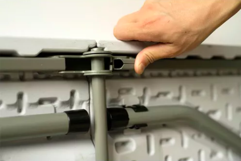 Foto 6 | Mesa Plegable Tecno Blanca Portátil