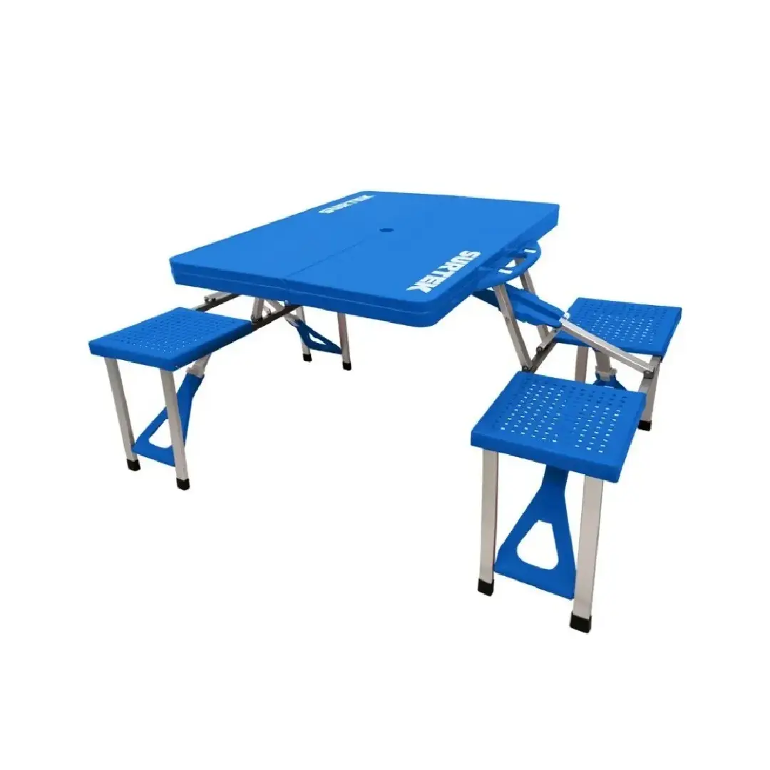 Mesa Surtek Plegable Portátil Azul