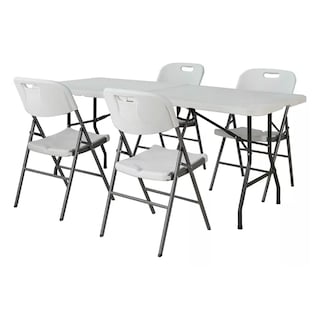 Foto 4 | Set 10 Sillas Plegables de Plástico Blancas