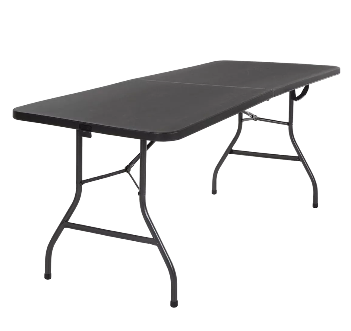 Mesa Plegable Plástico Tipo Portafolio 1.80 M Portátil Color Negro