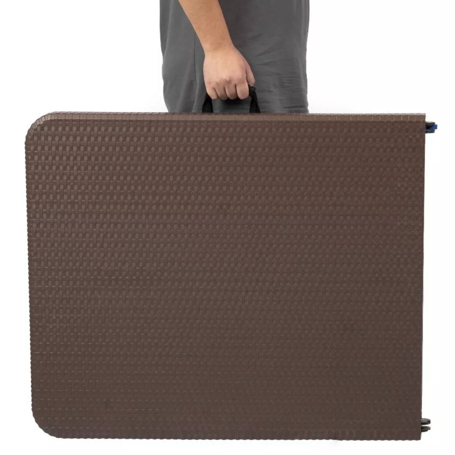 Foto 4 pulgar | Mesa Plegable Top Living  Mesaplas-rattan Estilo Ratán Color Café