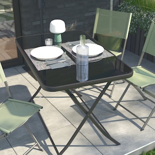 Foto 6 | Naterial Mesa Plegables Emys Para Terraza O Jardín 110 X 70 Cm