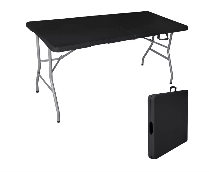 Mesa Plegable Wünd Negro Tipo Portafolio 180 cm