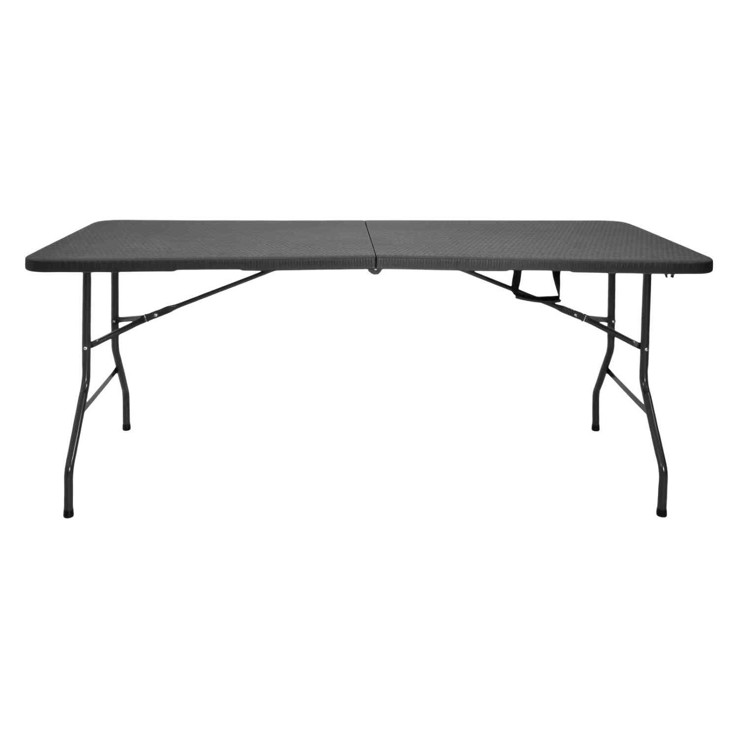 Foto 4 | Mesa Plegable 180cm Portafolio Tipo Rattan Evento Jardin Gris Jardimex