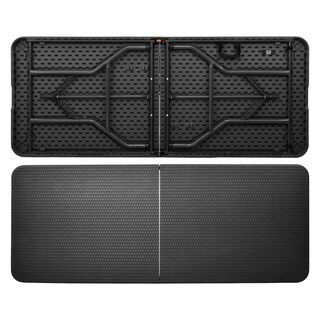 Foto 5 | Mesa Plegable 180cm Portafolio Tipo Rattan Evento Jardin Gris Jardimex