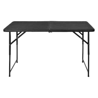 Foto 3 | Mesa Plegable Portafolio Jardimex 122 cm Tipo Madera Negro