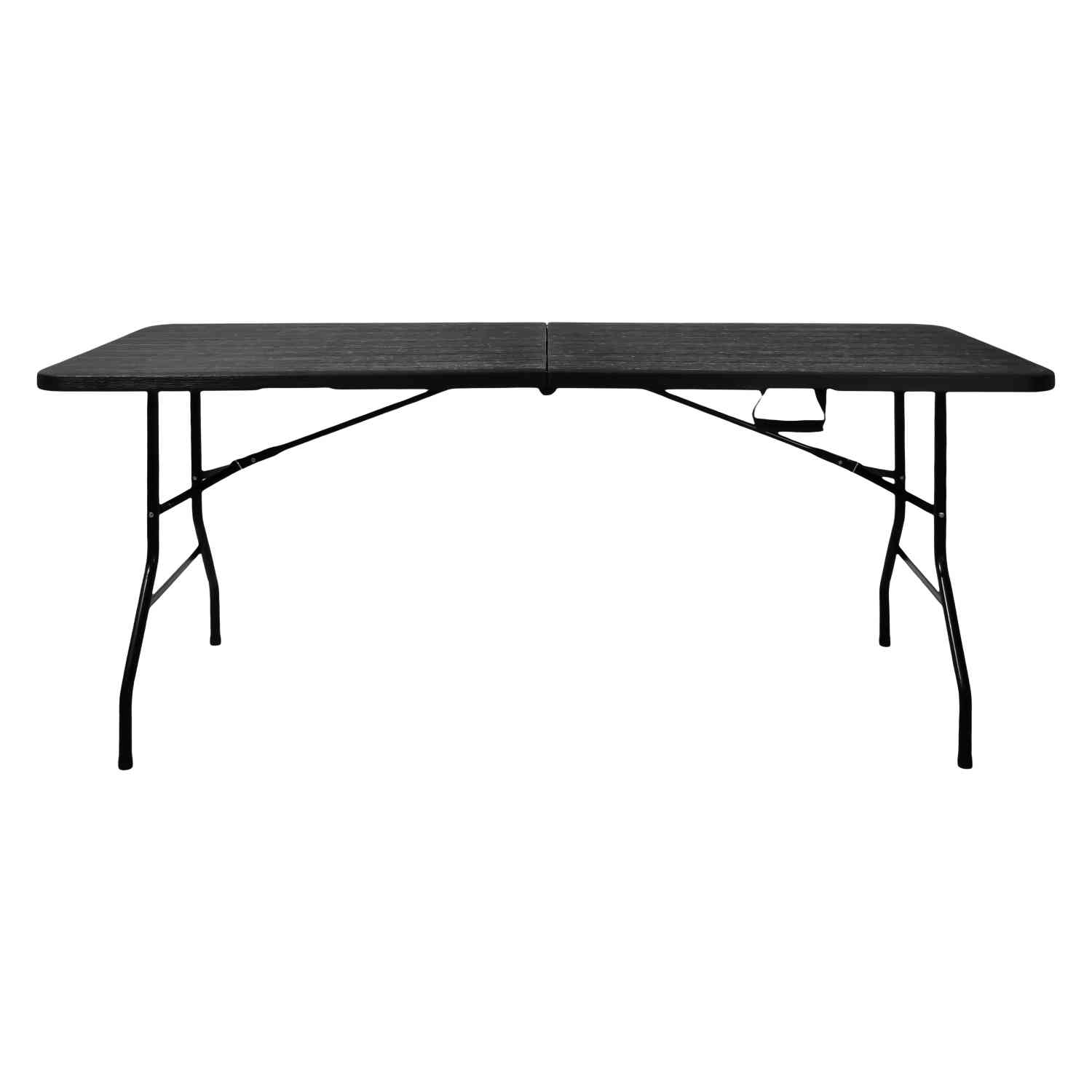 Mesa Portafolio Plegable Jardimex 180 cm Tipo Madera Plástico Negro