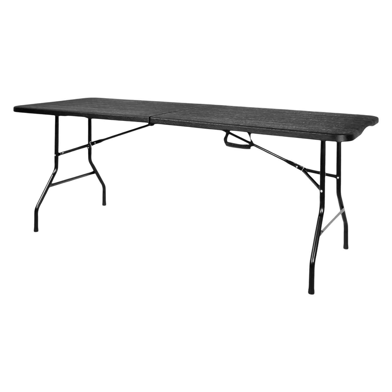 Foto 4 pulgar | Mesa Portafolio Plegable Jardimex 180 cm Tipo Madera Plástico Negro