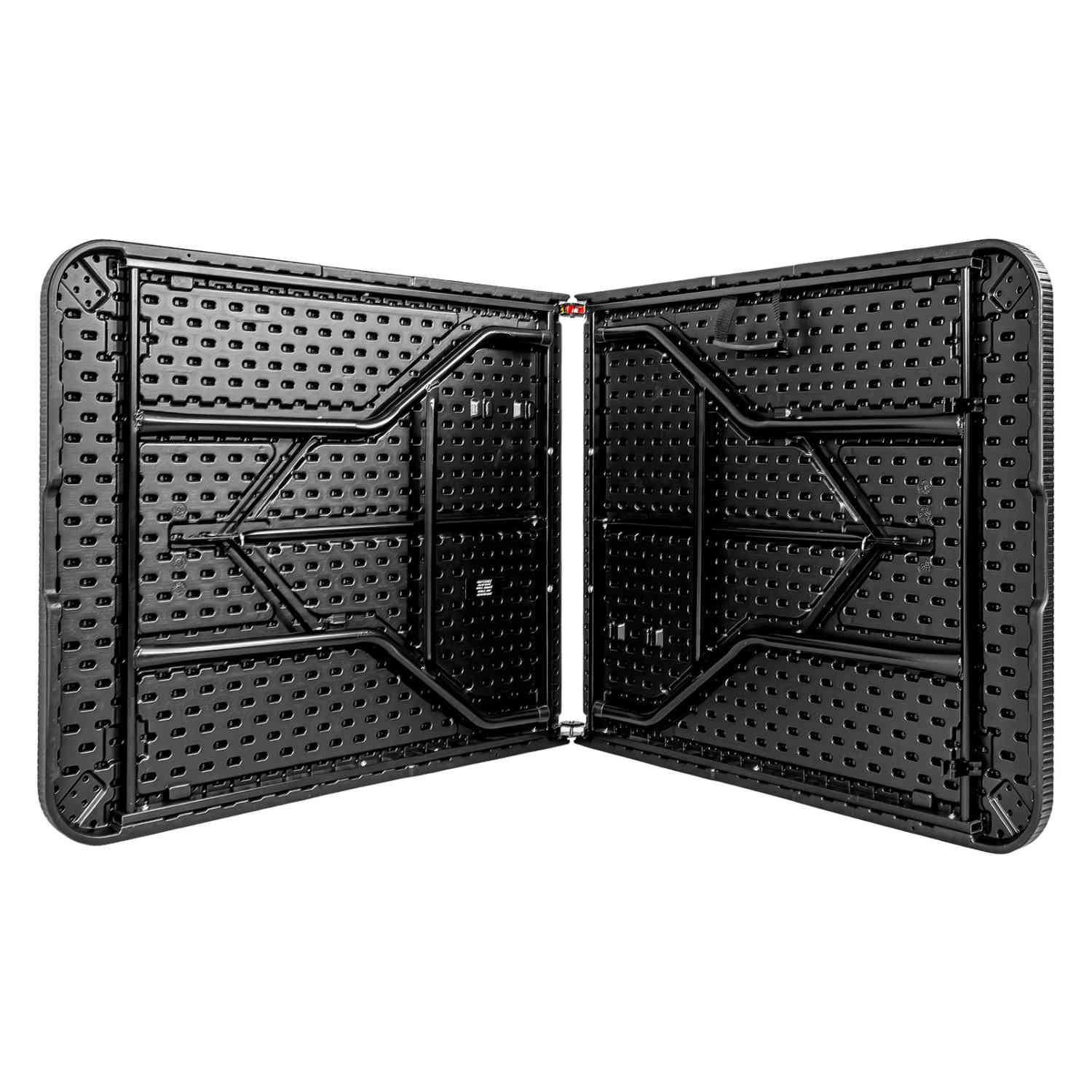 Foto 7 pulgar | Mesa Plegable Jardimex Rattan Negra Portafolio 1.84 m