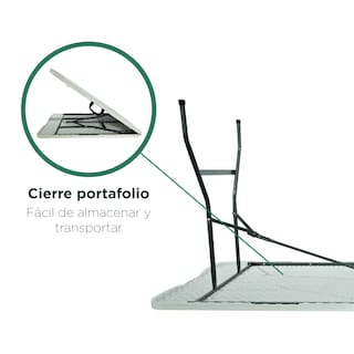 Foto 4 | Mesa Plegable Tipo Portafilio Top Living Mesaplas-e Color Blanco